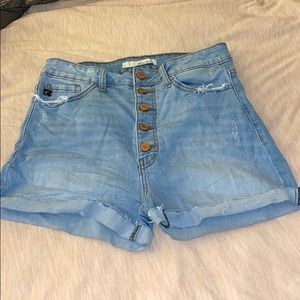 High Waisted Denim Shorts